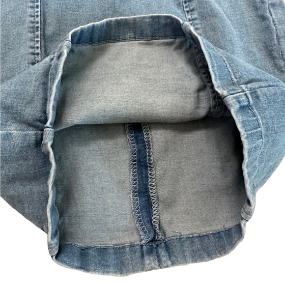 Nina Rossi Jean Overall Mini Dress Size Medium - Picture 6 of 11